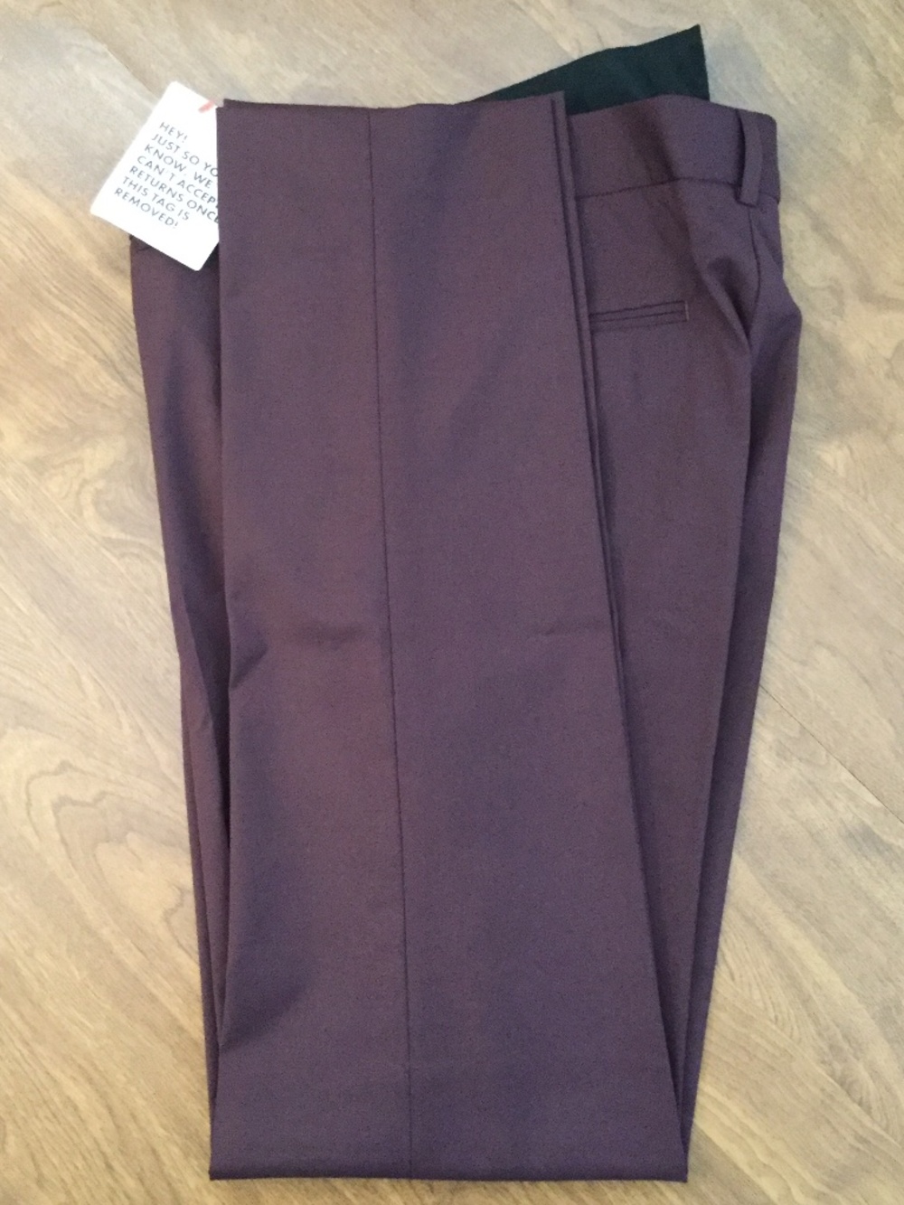 ASOS Wedding Slim Smart Trousers Burgundy 30Wx32L